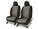 Covercraft Precision Fit Seat Covers Endura Custom Front Row Seat Covers; Charcoal/Black (16-24 Camaro Coupe w/o RECARO Seats)
