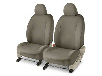 Covercraft Precision Fit Seat Covers Endura Custom Front Row Seat Covers; Charcoal (16-24 Camaro Coupe w/o RECARO Seats)