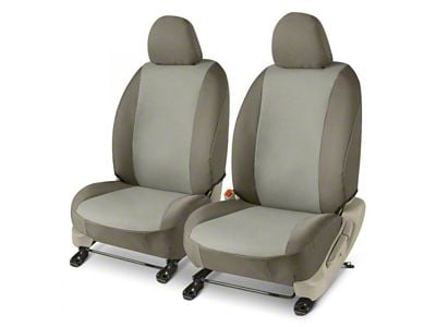 Covercraft Precision Fit Seat Covers Endura Custom Front Row Seat Covers; Silver/Charcoal (10-15 Camaro)