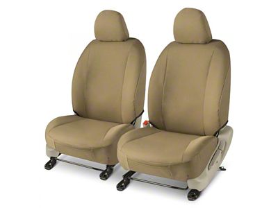 Covercraft Precision Fit Seat Covers Endura Custom Front Row Seat Covers; Tan (16-24 Camaro Coupe w/o RECARO Seats)