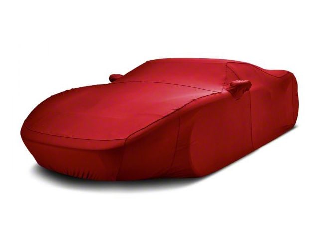 Covercraft Custom Car Covers Form-Fit Car Cover; Bright Red (16-24 Camaro Convertible, Excluding ZL1)