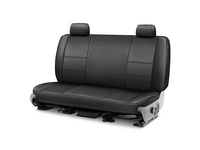 Covercraft Precision Fit Seat Covers Leatherette Custom Second Row Seat Cover; Black (11-15 Camaro Convertible)