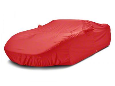 Covercraft Custom Car Covers WeatherShield HP Car Cover; Red (17-24 Camaro ZL1 Coupe w/o 1LE Package)