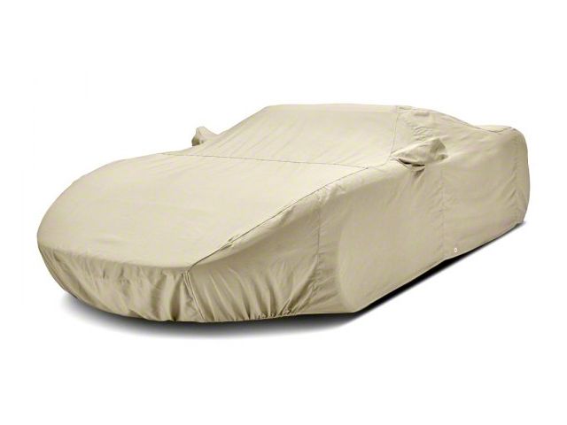 Covercraft Custom Car Covers Flannel Car Cover; Tan (20-24 Corvette C8 w/o Spoiler)