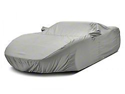 Covercraft Custom Car Covers Polycotton Car Cover; Gray (20-25 Corvette C8 w/ High Wing)