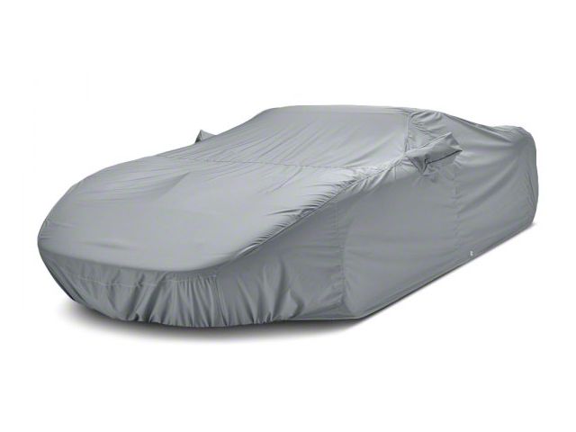 Covercraft Custom Car Covers WeatherShield HP Car Cover; Gray (20-24 Corvette C8 w/o Spoiler)
