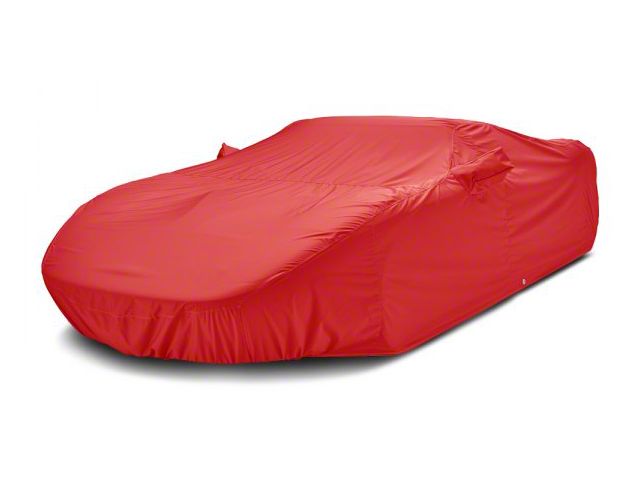 Covercraft Custom Car Covers WeatherShield HP Car Cover; Red (06-13 Corvette C6 Coupe, Excluding Base)