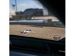 Covercraft Ltd Edition Custom Dash Cover with Mustang Tri-Bar Logo; Beige (98-04 Mustang)