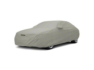 Covercraft Custom Car Covers 3-Layer Moderate Climate Car Cover with Black Mustang 50 Years Logo (84-93 Mustang LX Hatchback)