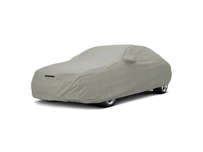 Covercraft Custom Car Covers 3-Layer Moderate Climate Car Cover with Black Mustang 50 Years Logo (86-93 Mustang w/ Saleen Package)