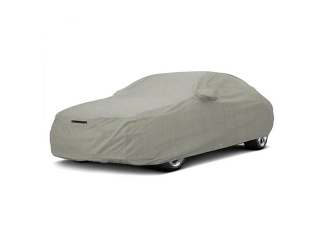 Covercraft Custom Car Covers 3-Layer Moderate Climate Car Cover with Black Mustang Tri-Bar Logo (84-86 Mustang SVO)