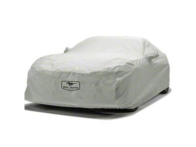 Covercraft Custom Car Covers 3-Layer Moderate Climate Car Cover with Mustang 60th Anniversary Logo; Gray (87-93 Mustang GT Hatchback; 1993 Mustang Cobra)