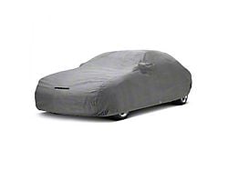 Covercraft Custom Car Covers 5-Layer Indoor Car Cover with Black Mustang Cobra Logo; Gray (99-04 Mustang w/ Saleen Package)