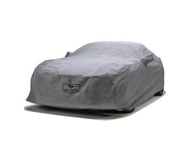 Covercraft Custom Car Covers 5-Layer Indoor Car Cover with Mustang 60th Anniversary Logo; Gray (87-93 Mustang GT Hatchback; 1993 Mustang Cobra)