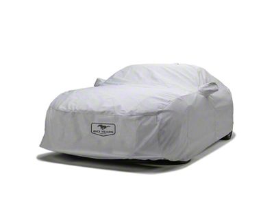 Covercraft Custom Car Covers 5-Layer Softback All Climate Car Cover with Mustang 60th Anniversary Logo; Gray (94-98 Mustang Coupe)