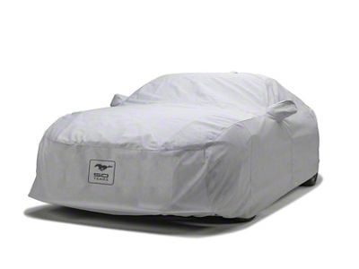 Covercraft Custom Car Covers 5-Layer Softback All Climate Car Cover with Black Mustang 50 Years Logo; Gray (15-20 Mustang GT350; 20-22 Mustang GT500 w/o Track Pack)