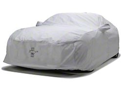 Covercraft Custom Car Covers 5-Layer Softback All Climate Car Cover with Black Mustang Tri-Bar Logo and without Antenna Pocket; Gray (15-25 Mustang Fastback, Excluding GT350 & GT500)