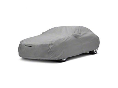 Covercraft Custom Car Covers 5-Layer Softback All Climate Car Cover with Black Mustang 50 Years Logo; Gray (83-84 Mustang Turbo GT)