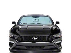 Covercraft UVS100 Heat Shield Custom Sunscreen with Mustang 60 Years Logo; Silver (10-12 Mustang)