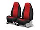 Covercraft Precision Fit Seat Covers Endura Custom Front Row Seat Covers; Red/Black (83-93 Mustang Convertible)