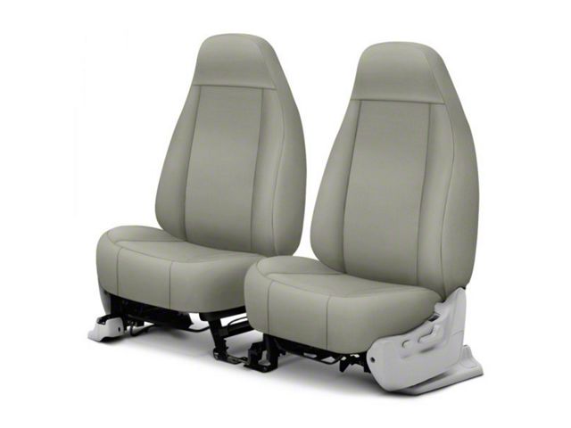 Covercraft Precision Fit Seat Covers Endura Custom Front Row Seat Covers; Silver (83-93 Mustang Convertible)