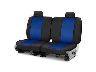 Covercraft Precision Fit Seat Covers Endura Custom Second Row Seat Cover; Blue/Black (1984 Mustang L Coupe)