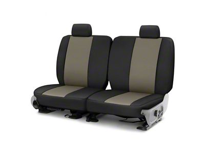 Covercraft Precision Fit Seat Covers Endura Custom Second Row Seat Cover; Charcoal/Black (1984 Mustang L Coupe)