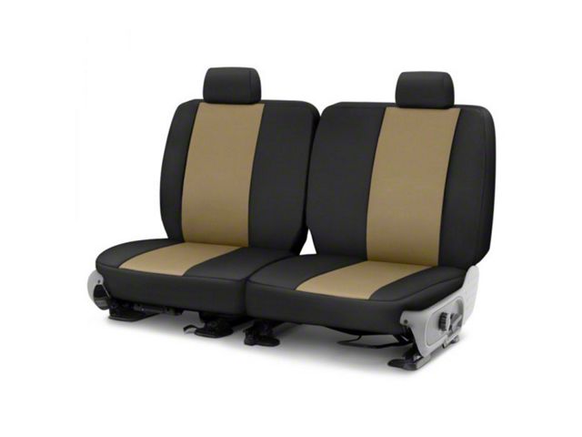 Covercraft Precision Fit Seat Covers Endura Custom Second Row Seat Cover; Tan/Black (1984 Mustang L Coupe)