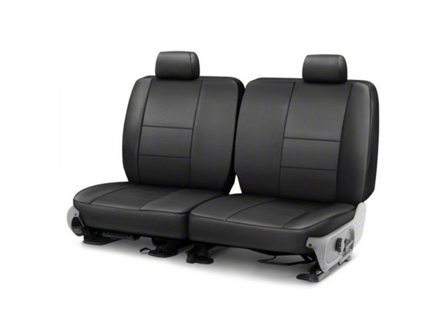 Covercraft Precision Fit Seat Covers Leatherette Custom Second Row Seat Cover; Black (1984 Mustang L Coupe)