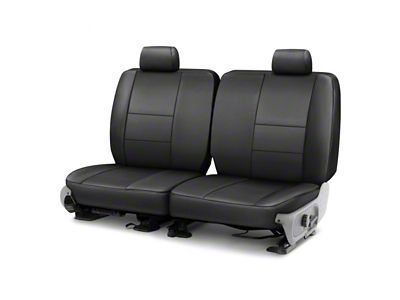 Covercraft Precision Fit Seat Covers Leatherette Custom Second Row Seat Cover; Black (94-98 Mustang V6 Coupe)