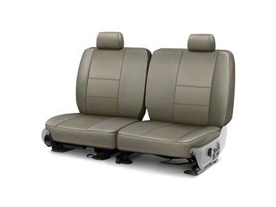 Covercraft Precision Fit Seat Covers Leatherette Custom Second Row Seat Cover; Light Gray (1984 Mustang L Coupe)