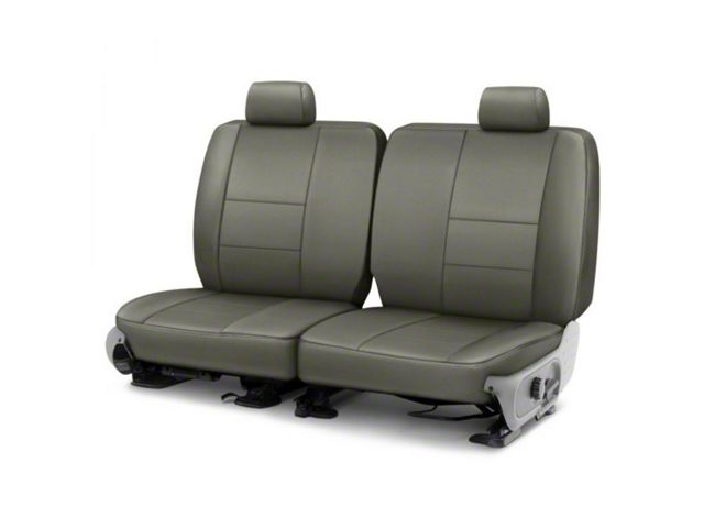 Covercraft Precision Fit Seat Covers Leatherette Custom Second Row Seat Cover; Medium Gray (1984 Mustang L Coupe)