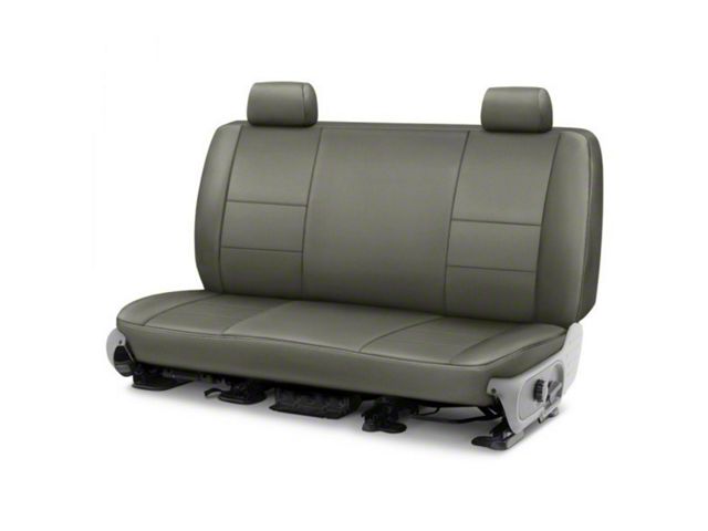 Covercraft Precision Fit Seat Covers Leatherette Custom Second Row Seat Cover; Medium Gray (94-98 Mustang GT Convertible, V6 Convertible)