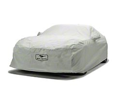 Covercraft Custom Car Covers 3-Layer Moderate Climate Car Cover with Antenna Pocket and Mustang 60th Anniversary Logo; Gray (10-14 Mustang)