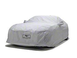 Covercraft Custom Car Covers 5-Layer Softback All Climate Car Cover with Antenna Pocket and Mustang 60th Anniversary Logo; Gray (20-22 Mustang GT500 w/ Track Pack)