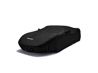 Covercraft Custom Car Covers WeatherShield HP Car Cover; Black (82-86 Mustang GT Hatchback w/ Rear Spoiler)