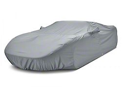 Covercraft Custom Car Covers WeatherShield HP Car Cover with Black Mustang Pony Logo; Gray (94-98 Mustang Coupe)