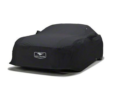 Covercraft Custom Car Covers WeatherShield HP Car Cover with Mustang 60th Anniversary Logo and without Antenna Pocket; Black (15-25 Mustang Fastback, Excluding GT350 & GT500)