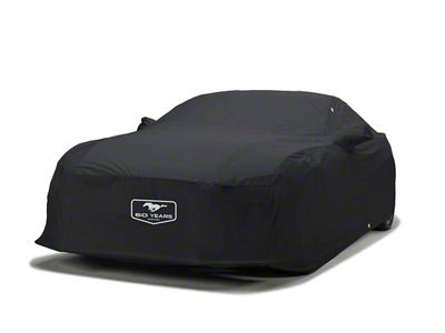 Covercraft Custom Car Covers WeatherShield HP Car Cover with Mustang 60th Anniversary Logo and without Antenna Pocket; Black (15-20 Mustang GT350R; 20-22 Mustang GT500 w/o Track Pack)