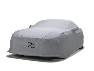 Covercraft Custom Car Covers WeatherShield HP Car Cover with Antenna Pocket and Mustang 60th Anniversary Logo; Gray (10-14 Mustang)