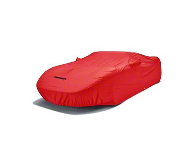 Covercraft Custom Car Covers WeatherShield HP Car Cover with Antenna Pocket; Red (21-23 Mustang Mach 1 w/ Handling Package)