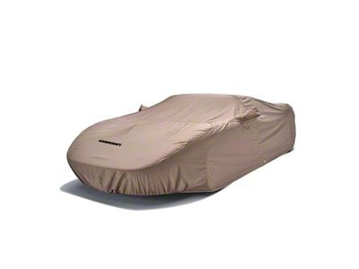 Covercraft Custom Car Covers WeatherShield HP Car Cover with Antenna Pocket; Taupe (21-23 Mustang Mach 1 w/ Handling Package)