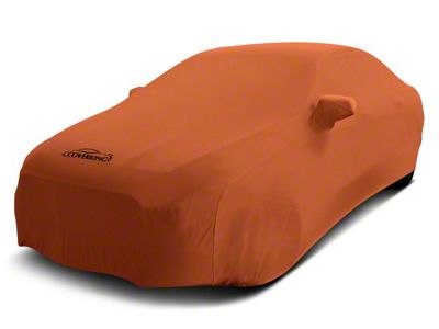 Coverking Satin Stretch Indoor Car Cover without Trunk Antenna Pocket; Inferno Orange (11-15 Camaro Convertible, Excluding ZL1)