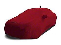 Coverking Satin Stretch Indoor Car Cover; Pure Red (16-24 Camaro Coupe w/ Ground Effects Package, Excluding ZL1)