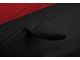 Coverking Satin Stretch Indoor Car Cover with Rear Roof Antenna Pocket; Black/Red (10-15 Camaro Coupe, Excluding Z/28)