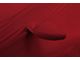 Coverking Satin Stretch Indoor Car Cover with Rear Roof Antenna Pocket; Pure Red (10-15 Camaro Coupe, Excluding Z/28)