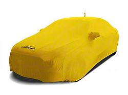 Coverking Satin Stretch Indoor Car Cover; Velocity Yellow (16-24 Camaro Coupe w/o Ground Effects Package, Excluding ZL1)