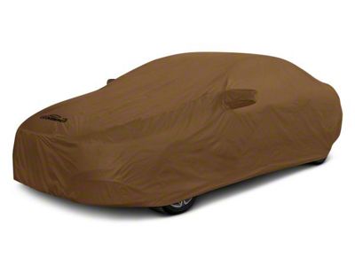 Coverking Stormproof Car Cover with Rear Roof Antenna Pocket; Tan (10-15 Camaro Coupe, Excluding Z/28)