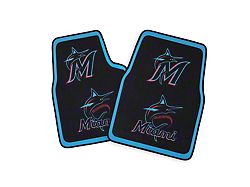 Coverking Printed Floor Mats with Miami Marlins Logo (Universal; Some Adaptation May Be Required)