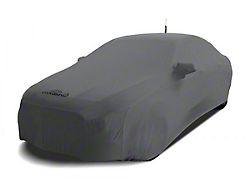 Coverking Satin Stretch Indoor Car Cover with Pocket for Rod-Style Roof Antenna; Metallic Gray (08-10 Charger w/ Rear Spoiler)